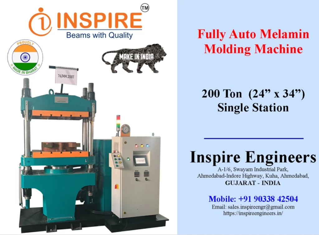 Inspire Engineers – Fully Melamine Molding Machine for Industries